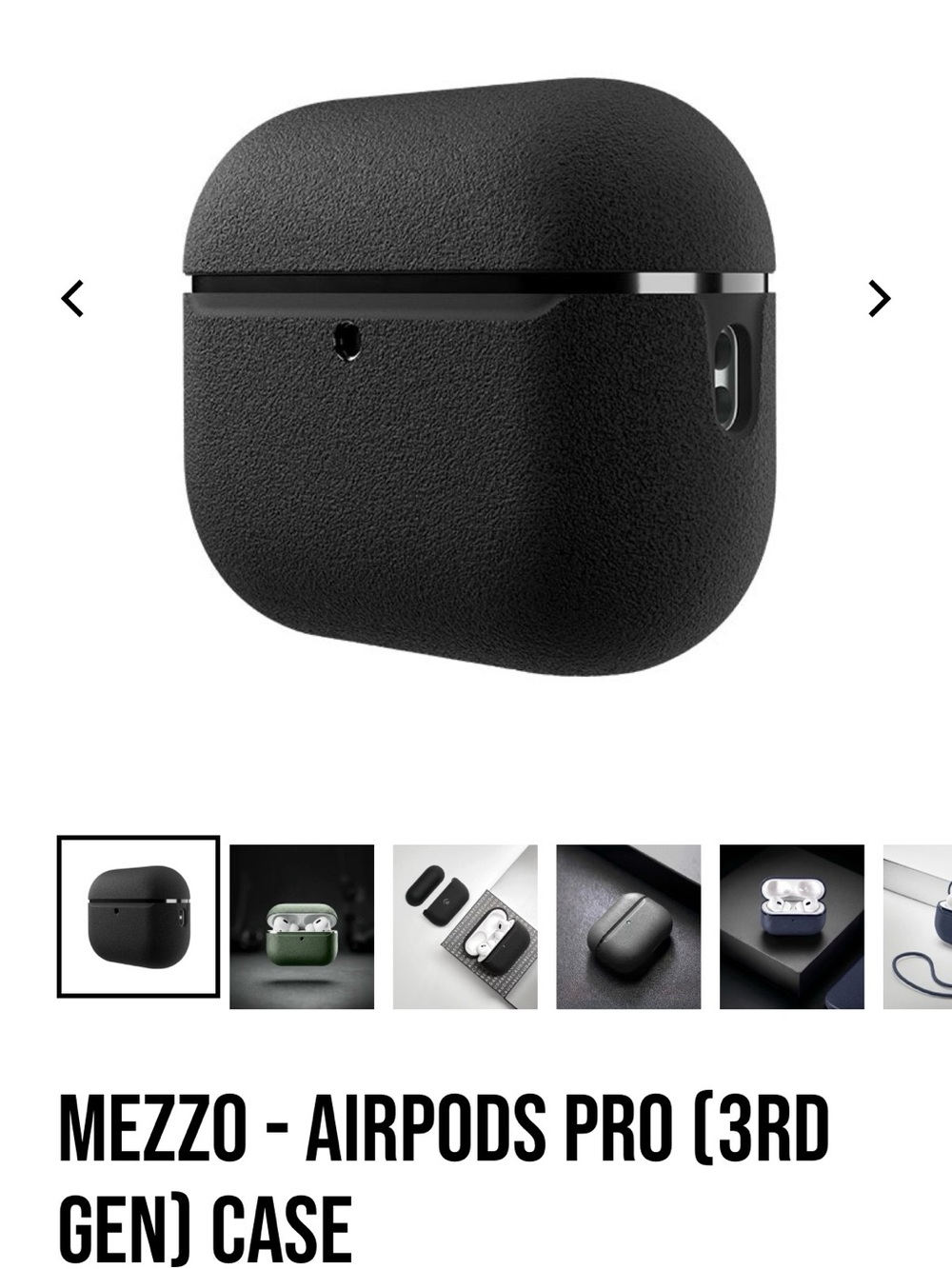 Black AirPods Pro (3rd Gen) Protective Case